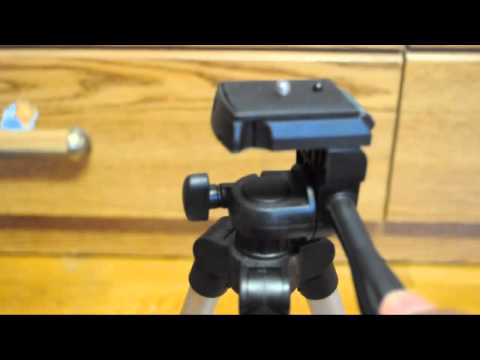 how to attach camera to zeikos tripod