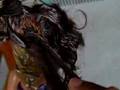 shows how to Comb twist backcomb twist and rip Afro american