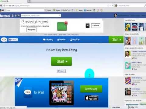 how to pizap on facebook
