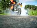 KTM Superduke smoking tire