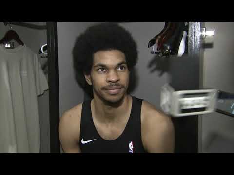 Video: Jarrett Allen nearly double-doubles in Nets win