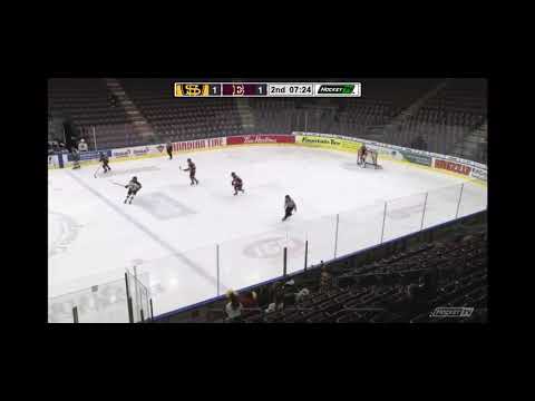 Liam (#6 White) makes a nice rush for a shot on net against Edge at the CSSHL U17 Prep Playoffs 2023