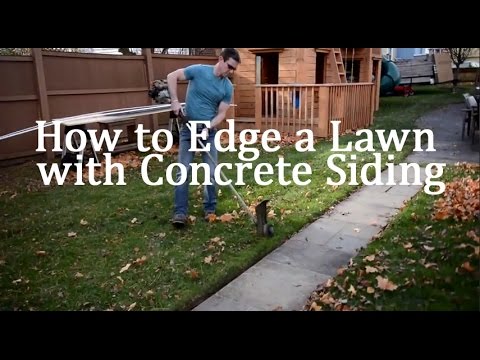 how to properly edge a lawn