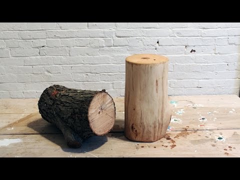 Video-Tutorial: So schnell machst du aus einem Baumstamm einen