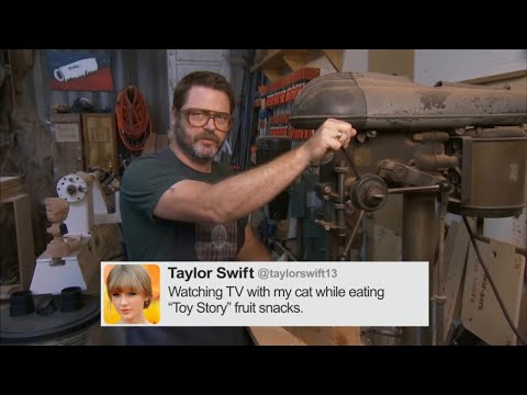 Nick Offerman Reads Tweets From Female Celebrities