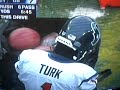Packers Texans funny announcer comment about the punter