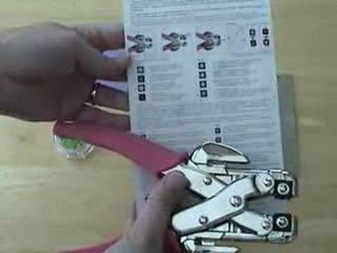 how to set eyelets with a crop a dile