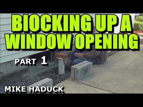 how to block up a doorway