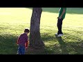 Marcel playing soccer