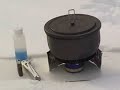 Melting snow with a MBD alcohol stove Melting snow with a MBD alcohol stove