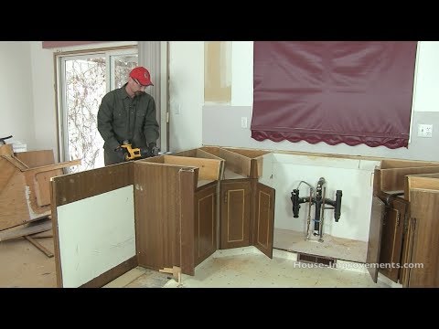 how to remove kitchen cabinets