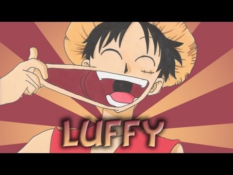 how to draw monkey d'luffy