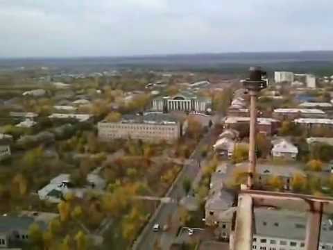 В Северодонецке подняли украинский флаг на вышку (видео)