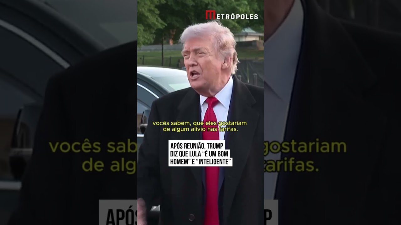 Trump diz que Lula é homem bom e inteligente