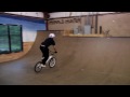 In order to ride in a vert ramp in BMX biking, it's important to learn how to bunny hop at the top of the ramp to build momentum on the way down. Find out how to build air when riding BMX vert with help from a BMX bike racer in this free video on BMX vert riding. Expert: Shane Jackson Contact: www.evolutionbikeco.com Bio: Shane Jackson has 20 years of experience racing BMX bikes. Filmmaker: Michael Burton