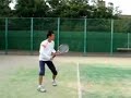【硬式テニス】さくらコーチのストロークショット映像／横