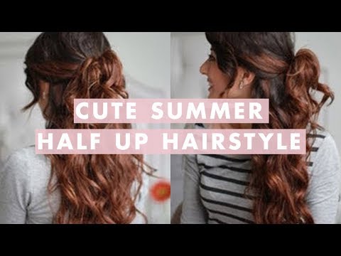 party hairstyle - This is a great hairstyle for summer. Takes only a few minutes , especially if your natural hair is already wavy or curly. For this hairstyle I have used: - ...