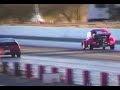 Pinks turbo VW beetle against Honda