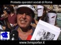 Protesta operatori sociali a Roma