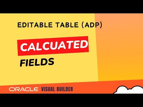 How to show calculated field column in Editable Table in Oracle Visual ...