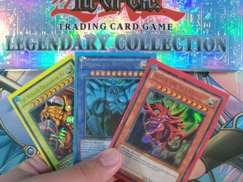 Yu Gi Oh - Fear the power of the God Cards Obelisk the Tormentor, Winged Dragon of Ra, and Slifer the Sky Dragon! Along with dark Magician and Blue eyes white dragon! S...