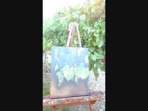 how to paint a vineyard