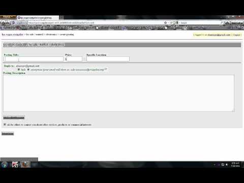 how to post stuff on craigslist