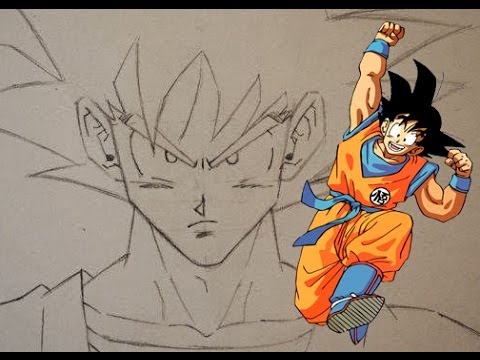 how to draw goku step by step