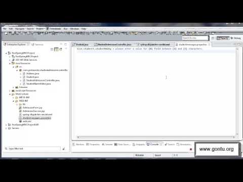how to provide validation in spring mvc