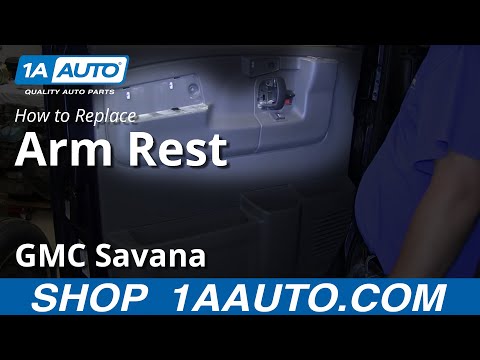 How To Install Fix Broken Inside Door Pull Armrest Chevy Express GMC Savana