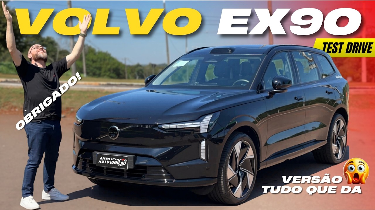 TEST DRIVE VOLVO EX90: O SUV elétrico MAIS seguro do mundo com 517CV!