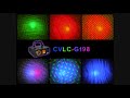 double laser dmx projector (sound activated, cloud background)