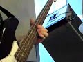 Jakob playing bass, drums and xylophone