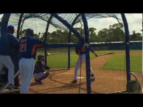 Video: Ike Davis and Lucas Duda compete at New York Mets camp