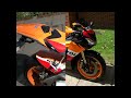 My 2009 HONDA CBR1000RR (FIREBLADE) Repsol Edition RR9. I bought the bike in June 2009 and since June been modifying the bike. It now has Akrapovic carbon fibre, Honda Accessories, Pro Bolt Titanium, Titax Levers, HEL Stainless Steel Brakelines with Titanium fittings and Luimoto seat cover.
