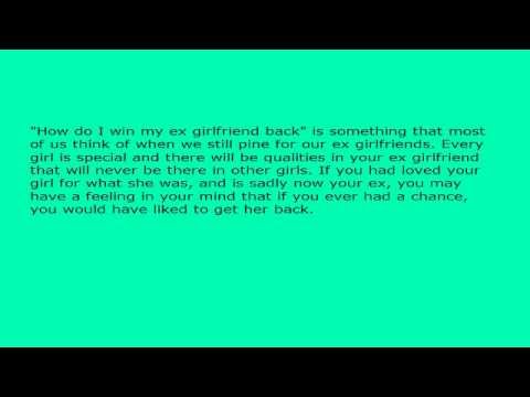 how to patch up with my ex gf