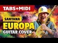 Santana - Europa (Acoustic Guitar Cover, Easy Guitar Tabs) [Guitar Lessons]