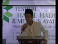 Ahmad Faruq Hilmy – Festival Lomba Hadis Arbain Hafal