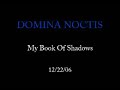 Domina Noctis - My Book Of Shadows (live)