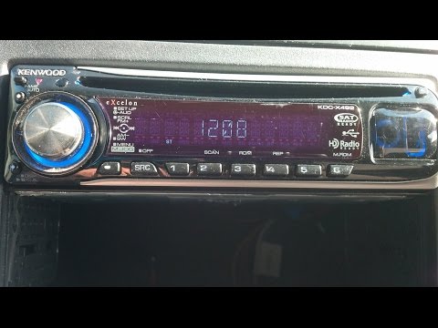 how to reset kenwood cd player
