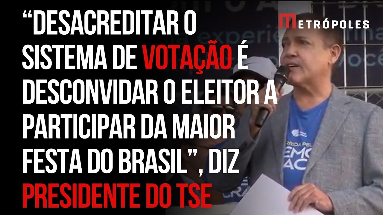 Nunes Marques faz discurso a favor do sistema de votação brasileiro em corrida pela democracia
