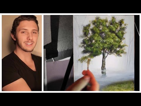 how to oil paint trees