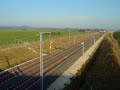 Special TGV Duplex carrying out test for the official world speed record (planned for next April) on the new Paris-Strasbourg line reach the speed of 553 km/h (Video from tgv16orange.free.fr )