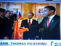 News sources like to display the POTUS as a GOD throughout the world but in reality he is greatly disrespected as you will clearly witness. ... Obama 