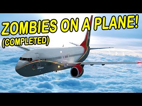 Zombies on a Plane | ZOMBIE SURVIVAL GAME | (Zombies attack plane!)