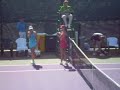 Michelle Larcher de Brito after beating Radwanska Miami 2008 Michelle Larcher de Brito after beating Radwanska Miami 2008