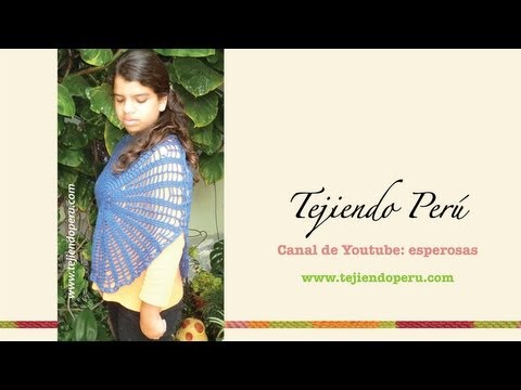 Chaleco redondo tejido a crochet