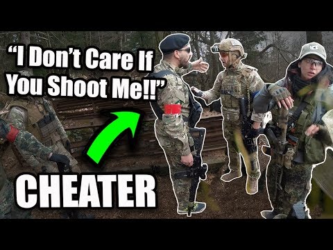 Airsoft Cheater Gets ANGRY 