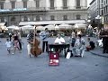 Gypsy Band Playing in Florence, Italy, Sept 2004