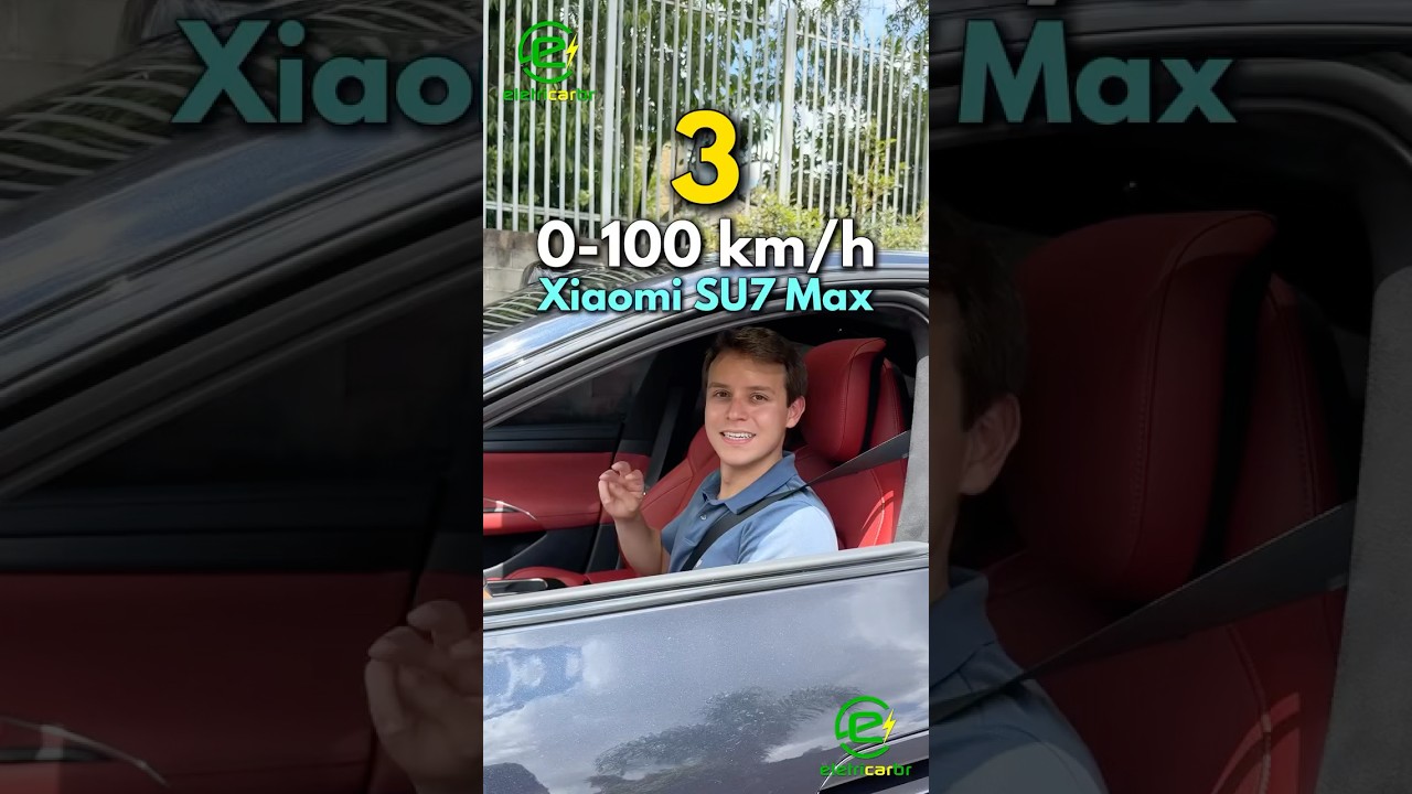 3,2,1! 0 a 100 km/h do Xiaomi SU7 Max⚡️